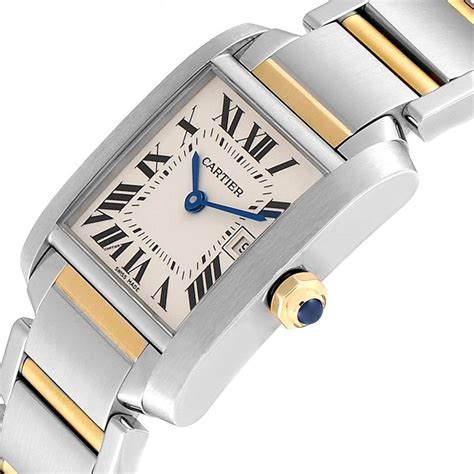 cartier french tank watch bicolor|cartier ladies watches tank francaise.